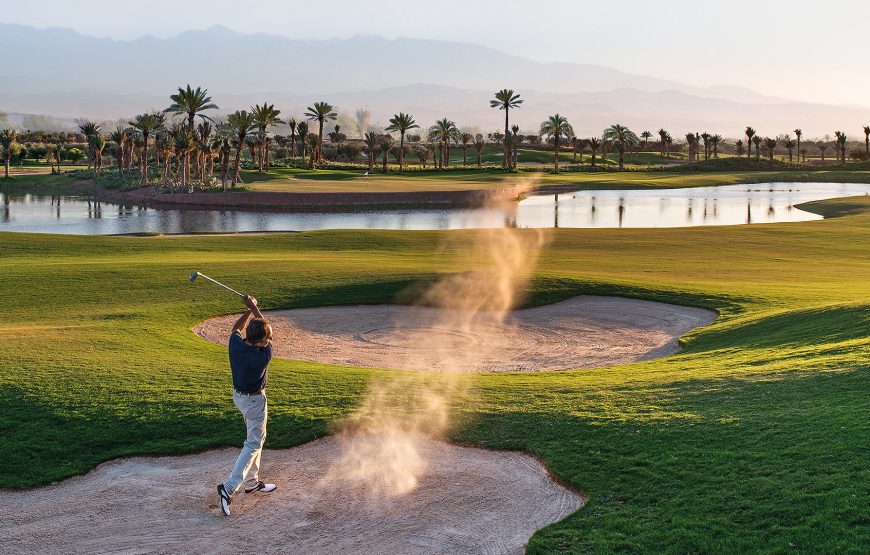 Golfing at Al Maaden with pick up